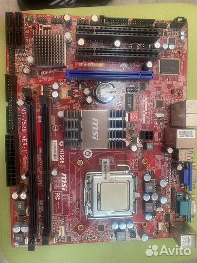 Материнская плата msi с процессоом