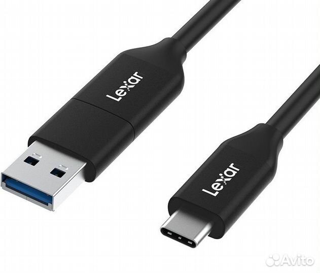 Кабель Lexar 2-в-1 USB 3.2 Gen 2 Type-C 30см