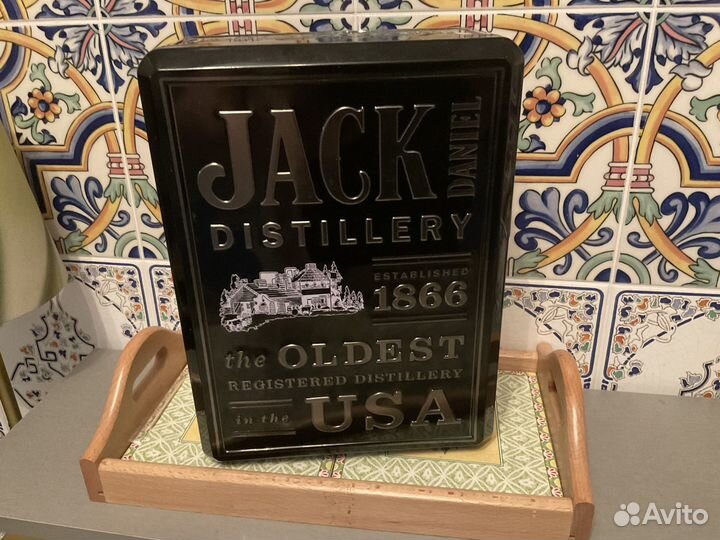 Коробка Упаковка от Джек Дениэлс (с подложкой)