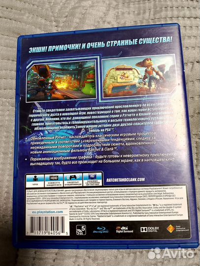 Игра на диске для PlayStation 4 Ratchet & Clank