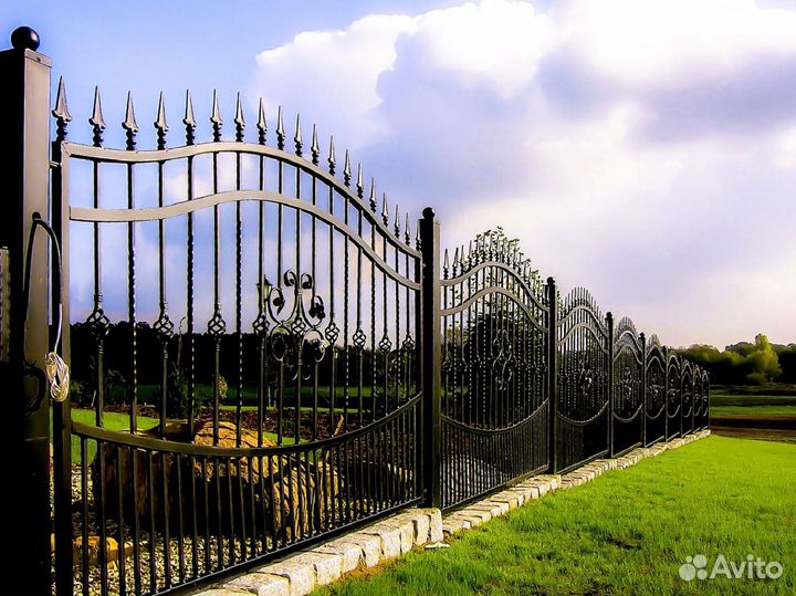 H2Заборы кованные 2D на заказ 1м/h2 p/p pstr