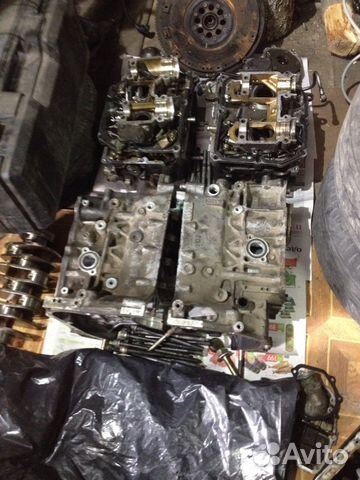 Двигатель в разборе Subaru Forester sg5 2006г