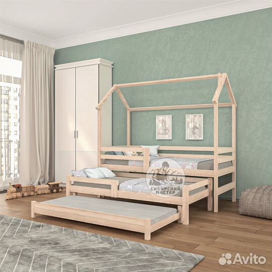 Двухъярусная кровать для двух детей