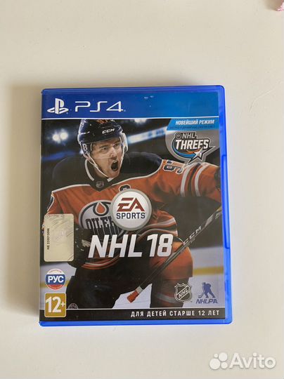 Игра для ps4 NHL 18