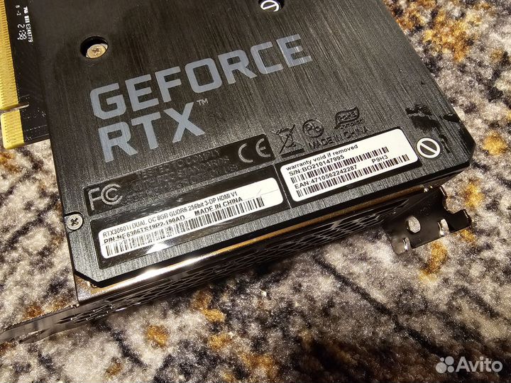 Видеокарта RTX 3060Ti Palit состояние новой