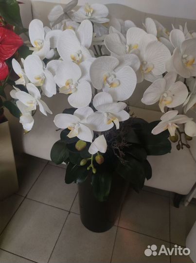 Орхидея в кашпо искусственные