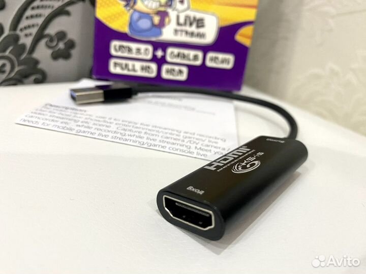 Адаптер видео захвата KS-is hdmi - USB 3.0 1080P