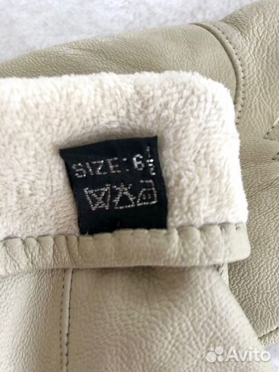 Перчатки женские бежевые