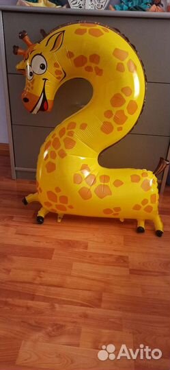 Шар цифра 2 на день рождения