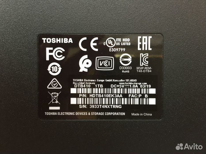 Внешний жесткий диск 1TB HDD Toshiba Canvio Basics