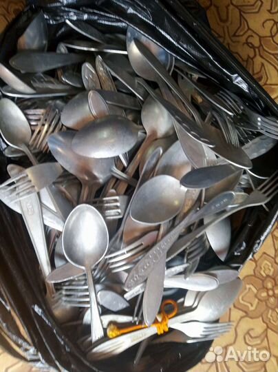 Ложки вилки ножи нерж алюминий СССР