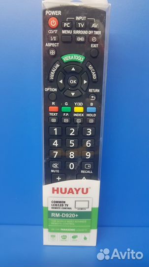 Универсальный пульт Panasonic RM-D920+ (# 1664)