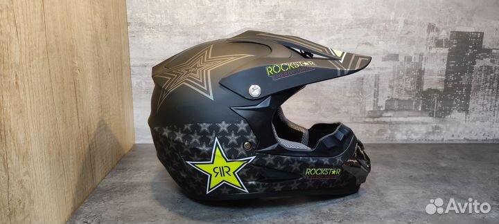 Кроссовый шлем с очками