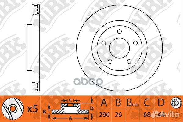 RN1303V Диск тормозной перед ;nissan qashq