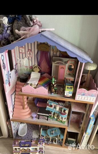 Дом кукольный для барби KidKraft Особняк мечты