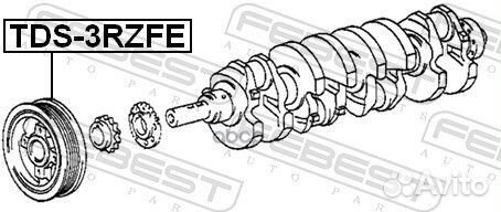 Шкив коленвала TDS-3rzfe TDS-3rzfe Febest