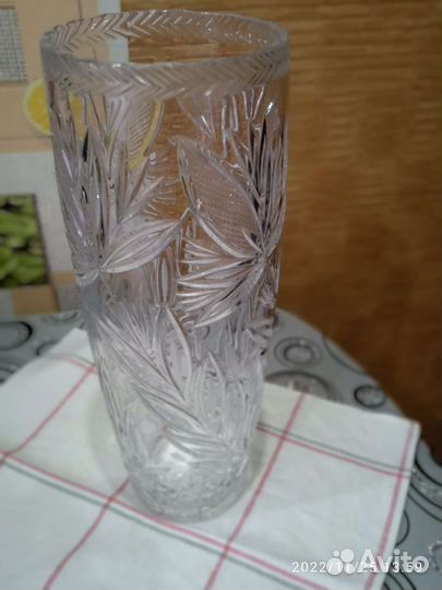 Ваза для цветов хрусталь