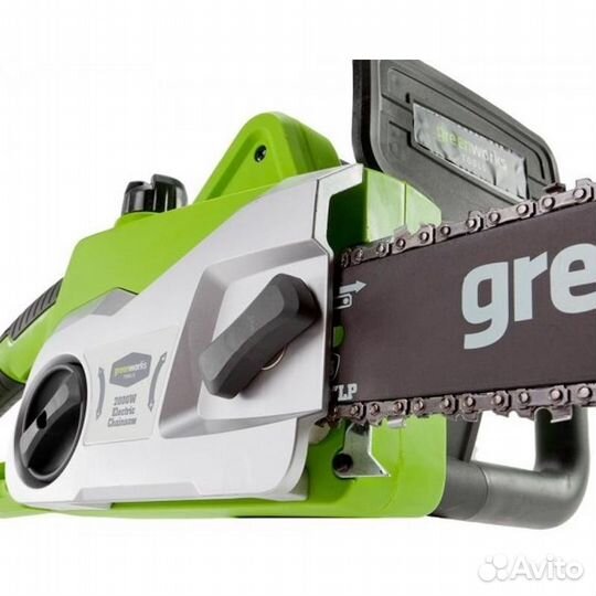 Электрическая цепная пила Greenworks GCS2046, 2000
