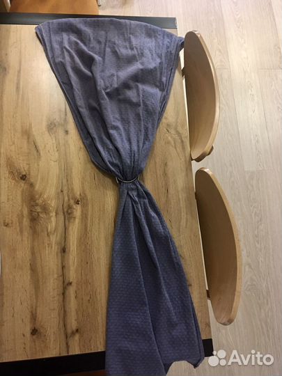 Слинг с кольцами из шарфовой ткани