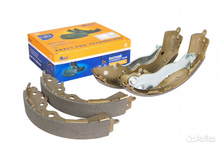 Колодки тормозные барабанные kraft KT 091517