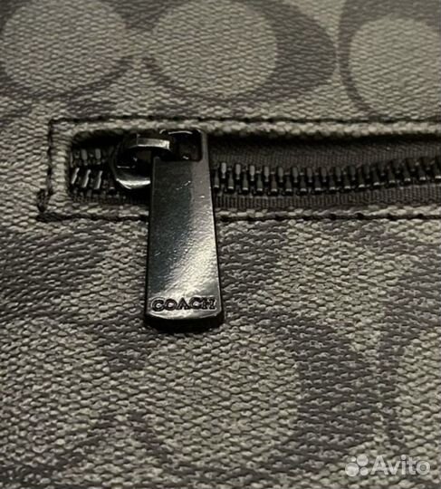 Сумка coach мужская кожаная