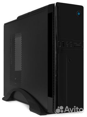Корпус crown CMC-1907 Micro-ATX 300W black ITX (бп