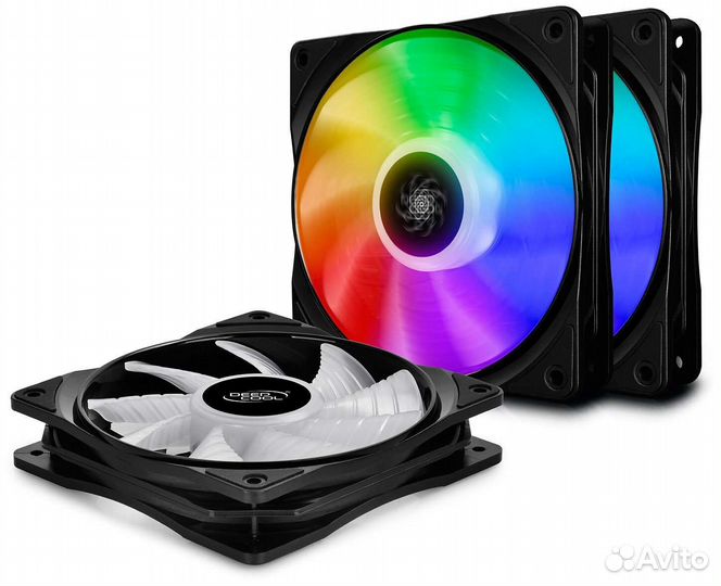 Кулер для корпуса deepcool cf 120 rgb pwm