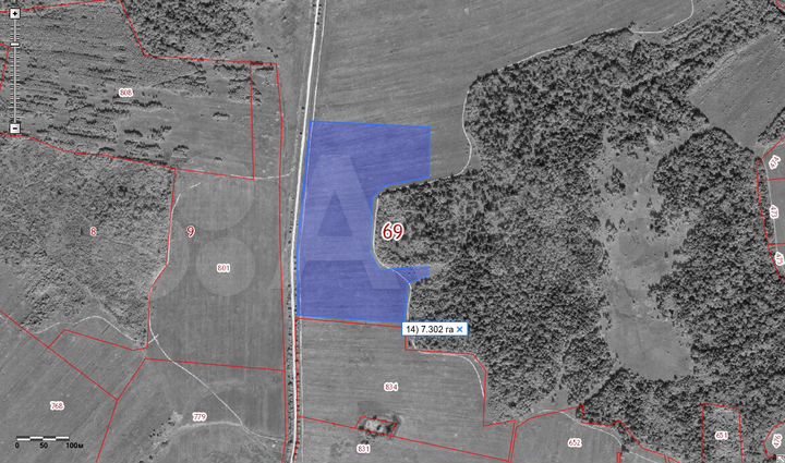 Участок 7,83 га (СНТ, ДНП)