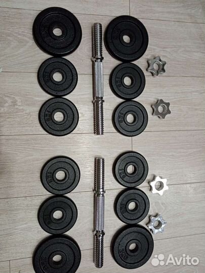 Продам новые гантели по 10 кг. Цена за пару