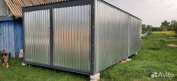 Гараж Хозблок односкатный