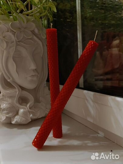 Набор свечей из вощины к Новому году