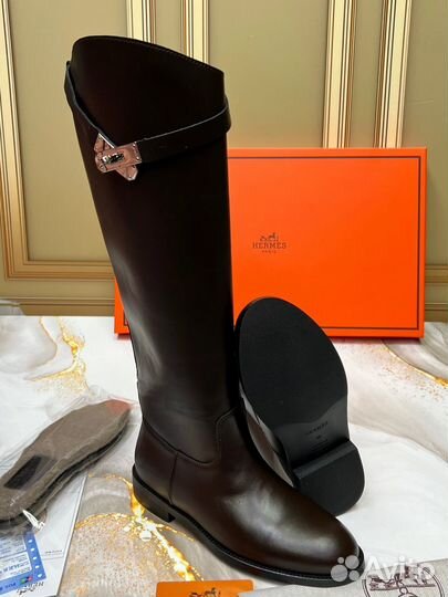 Сапоги Hermes премиум натуральные