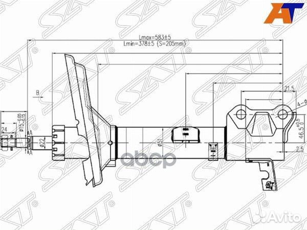 Стойка задняя toyota harrier/lexus RX300/330/35