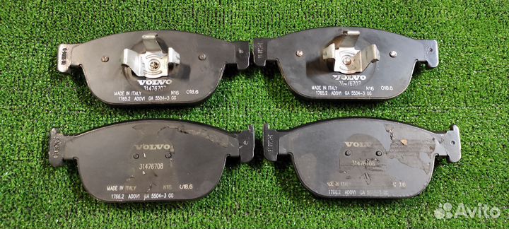 Вольво XC90 колодки передние 2015- 31665288