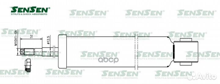Амортизатор VAG yeti/jetta VI задн. лев./прав