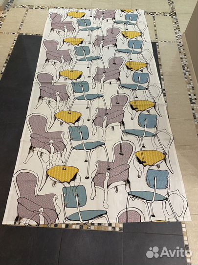 Шторы, пошитые из ткани IKEA