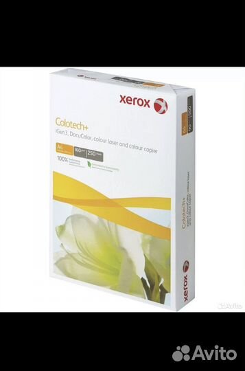 Бумага xerox colotech plus, А4, 160 г/м2, 250 л