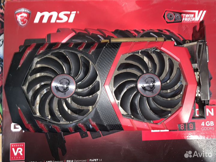 Видеокарта rx480 4gb