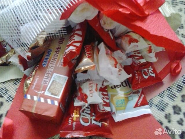 Сладкие букеты с розами