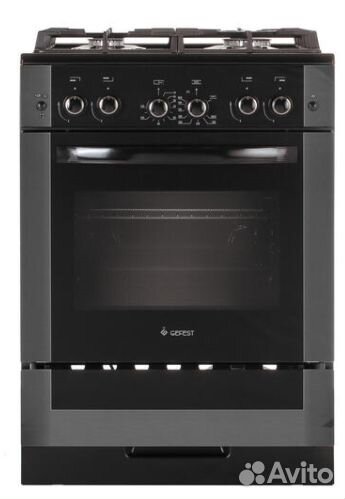 Плита газовая gefest 6500-02 0044 (черн. с растр.р