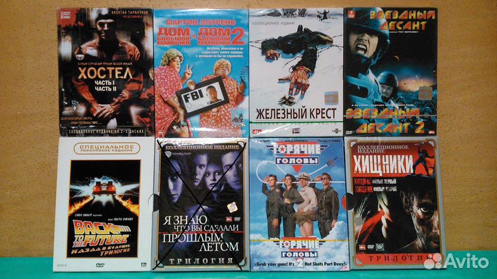 Зарубежные фильмы и сериалы разных жанров на DVD