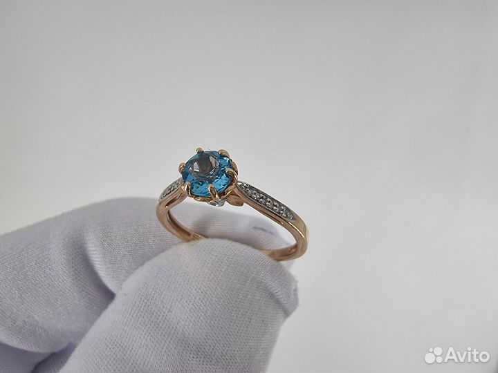 Золотое Кольцо 585 пробы с бриллиантами. Рассрочка