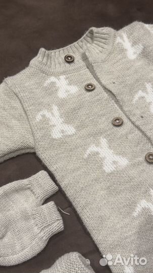 Вязанный комбенизон 56-62