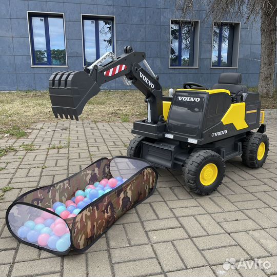 Электромобиль трактор экскаватор volvo