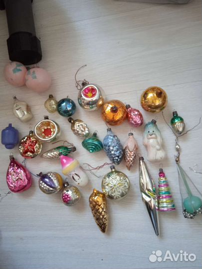 Елочные игрушки, гирлянды СССР, торг