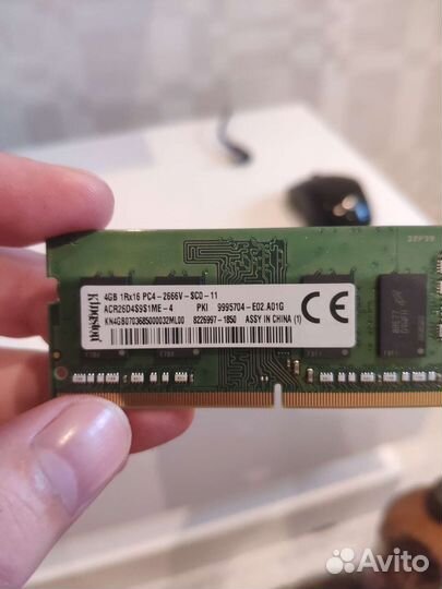 Оперативная память для ноутбука ddr4 4gb