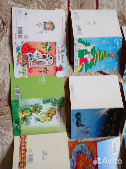 Открытки с новым годом рождеством чистые