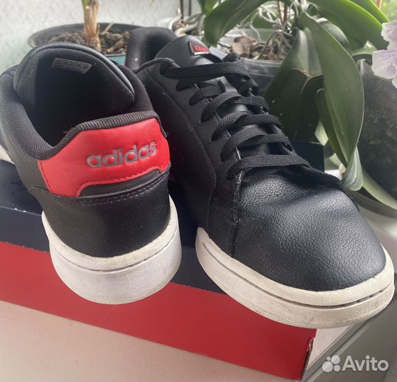 Мужские Кеды adidas roguera cblack scarle,47р