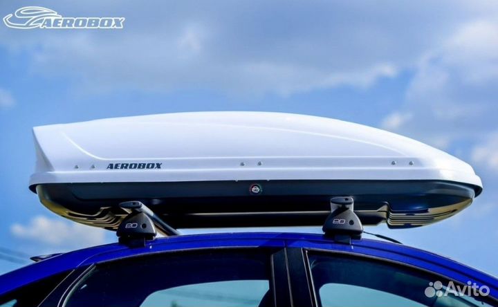 Автобокс на крышу 450 л. двусторонний усиленный