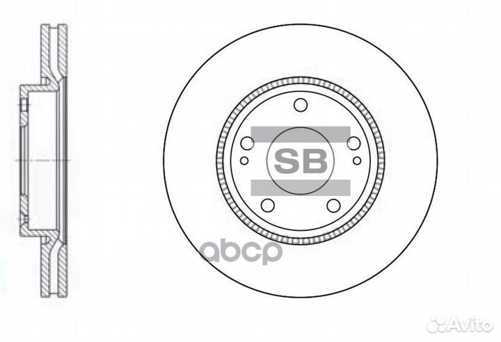 Диск тормозной Sangsin SD1048 SD1048 Sangsin brake